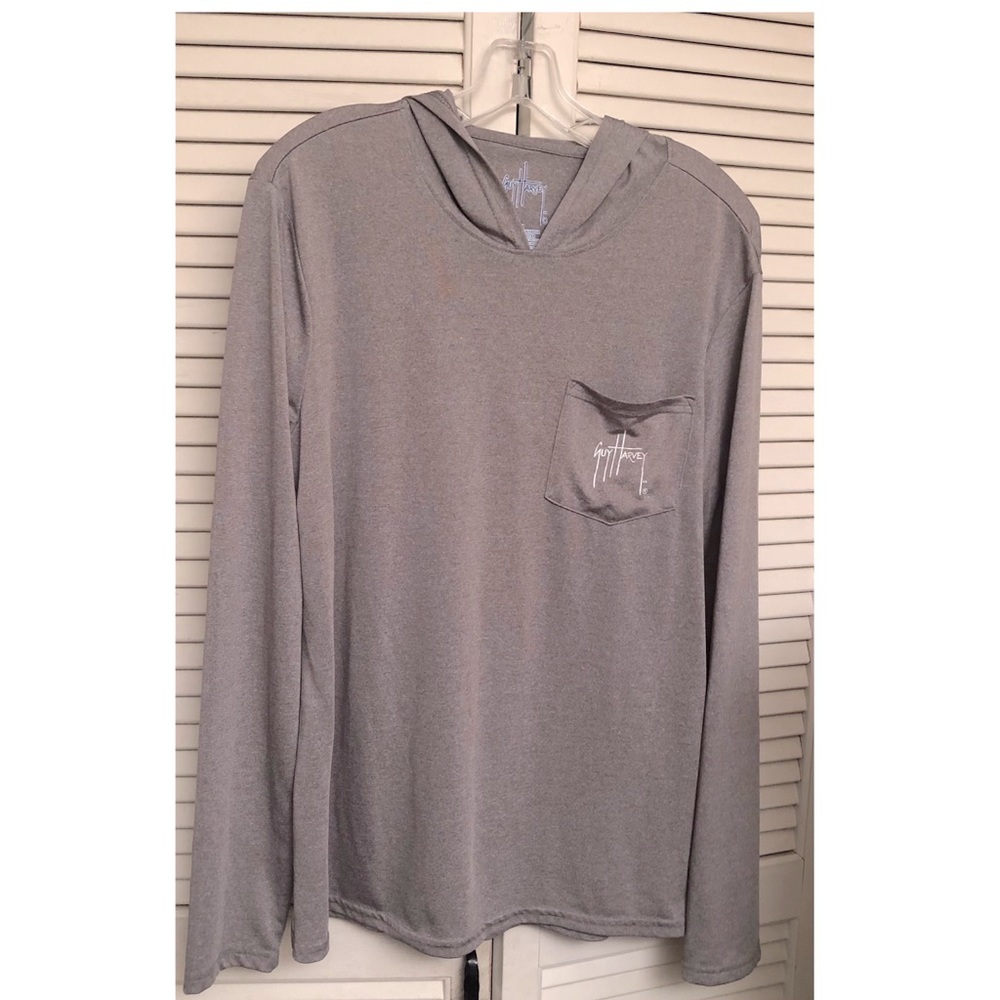 Guy Harvey 2020 Sailfish Lightweight Long Sleeve Hooded Jersey Medium